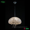 One Chandelier Light Beaded Design Éclairage pendentif en cristal blanc